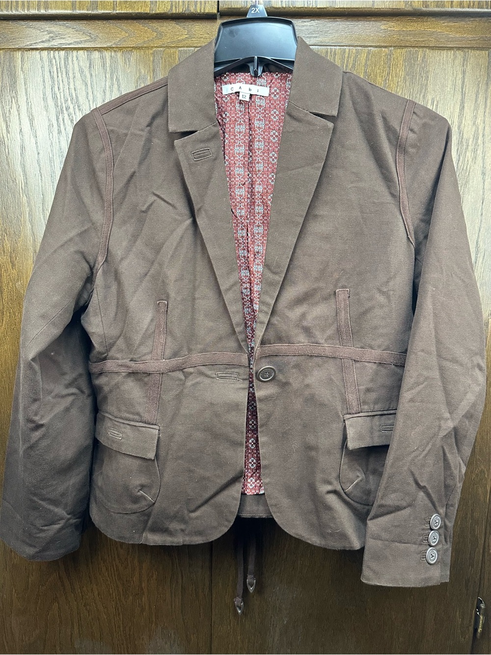 CAbi Brown Women's Tailored Blazer